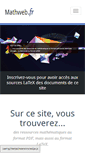 Mobile Screenshot of mathweb.fr
